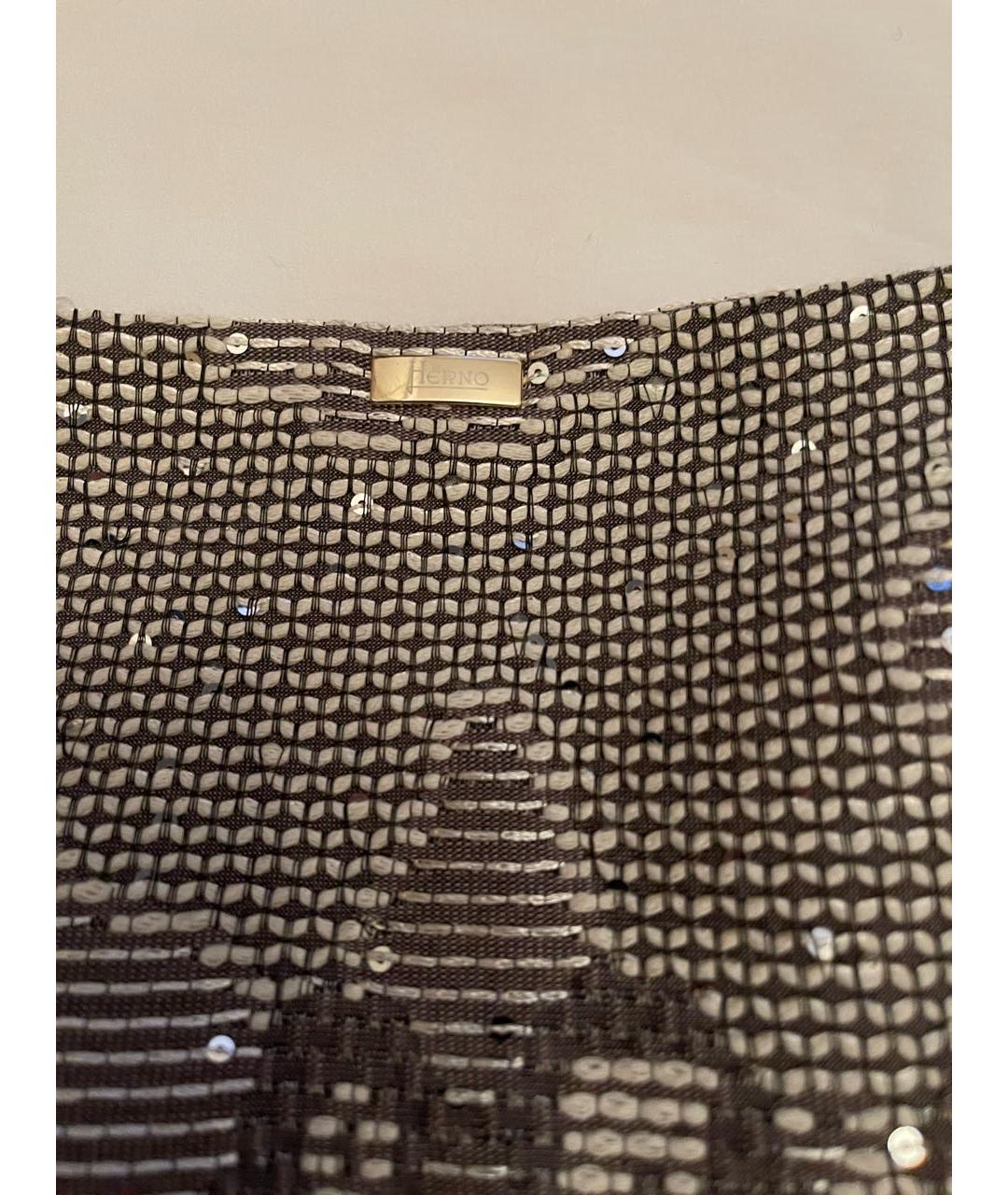 HERNO Серый вискозный жакет/пиджак, фото 5