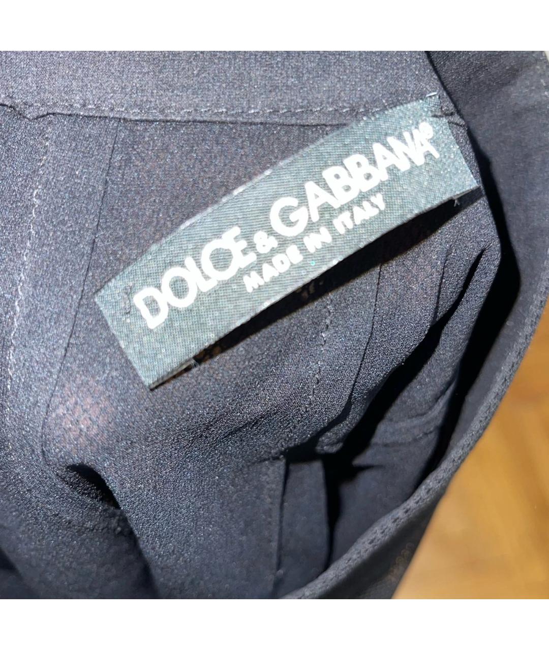 DOLCE&GABBANA Черная юбка миди, фото 3