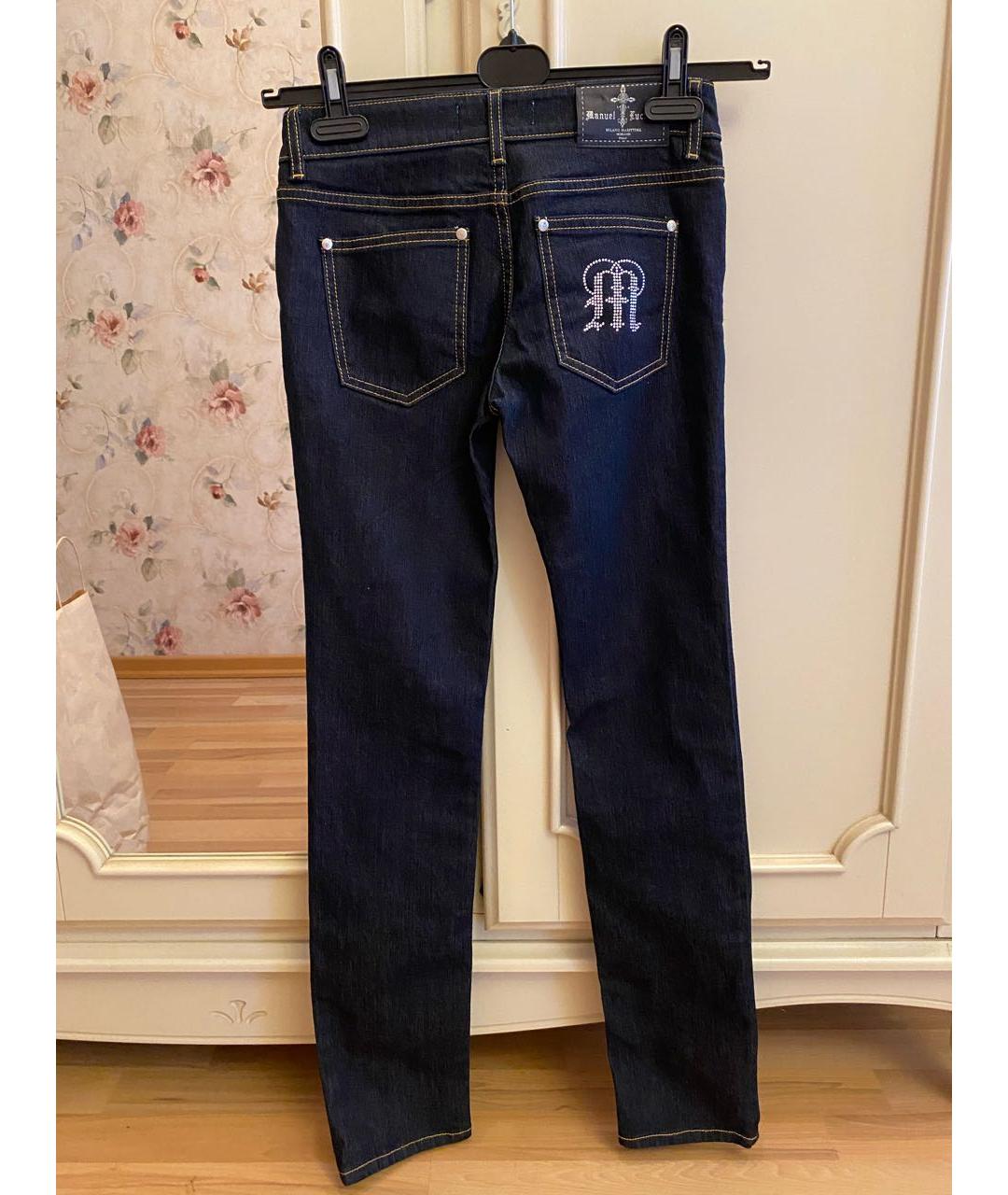 MANUEL LUCIANO Темно-синие прямые джинсы, фото 2