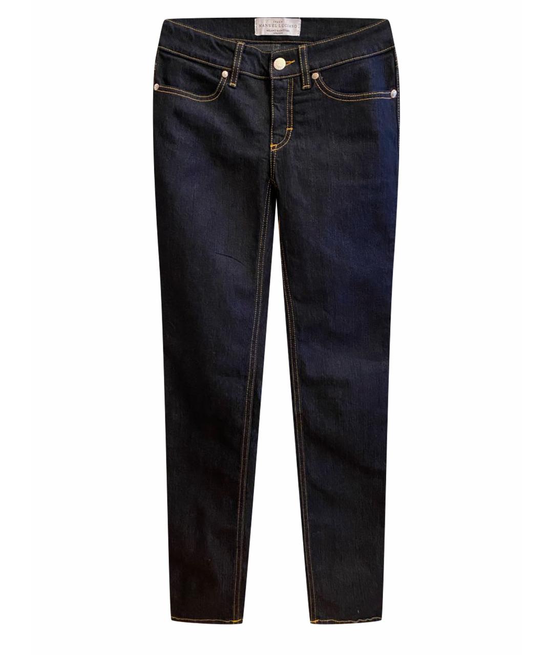 MANUEL LUCIANO Темно-синие прямые джинсы, фото 1