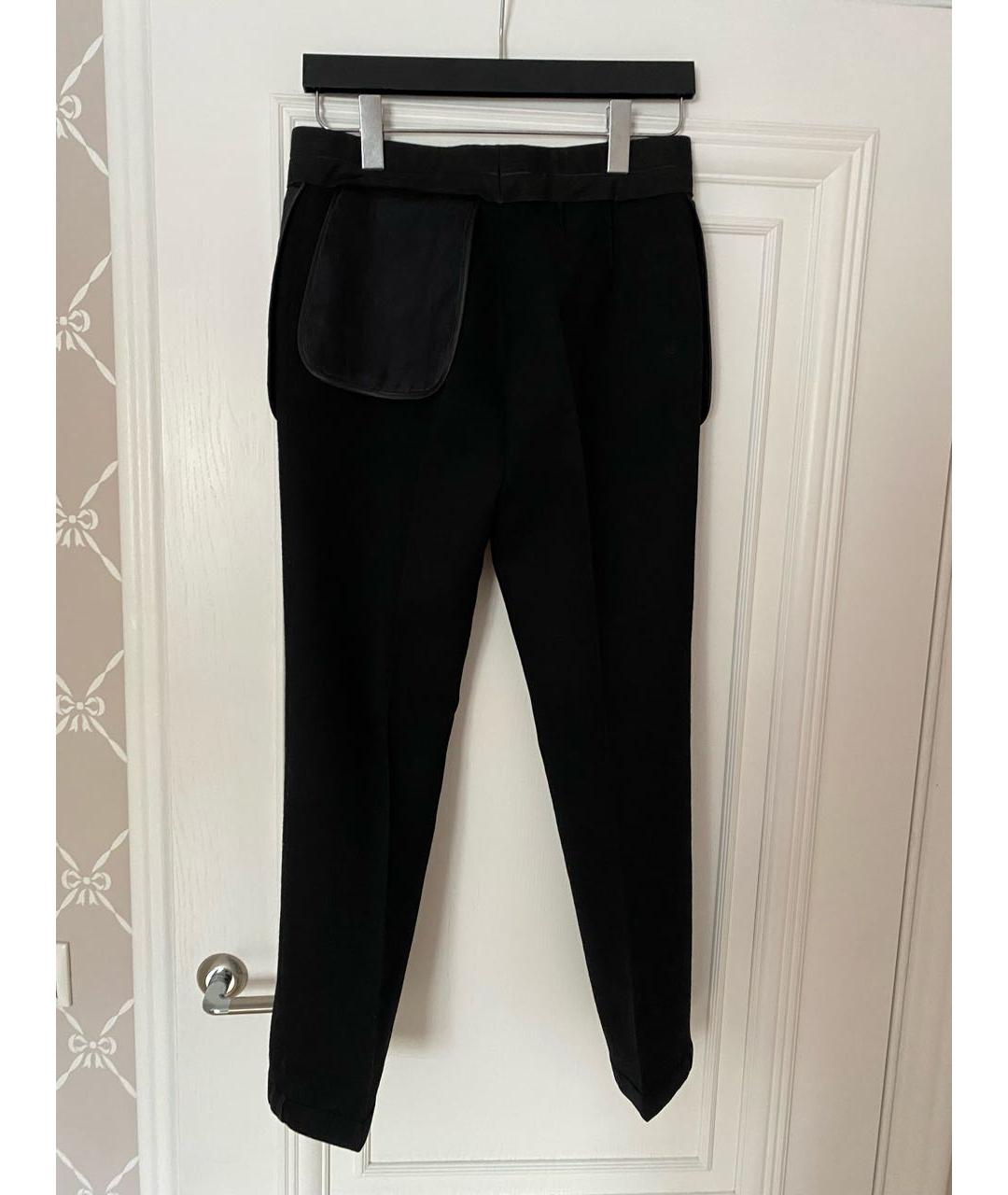 GIVENCHY Черные шерстяные прямые брюки, фото 2