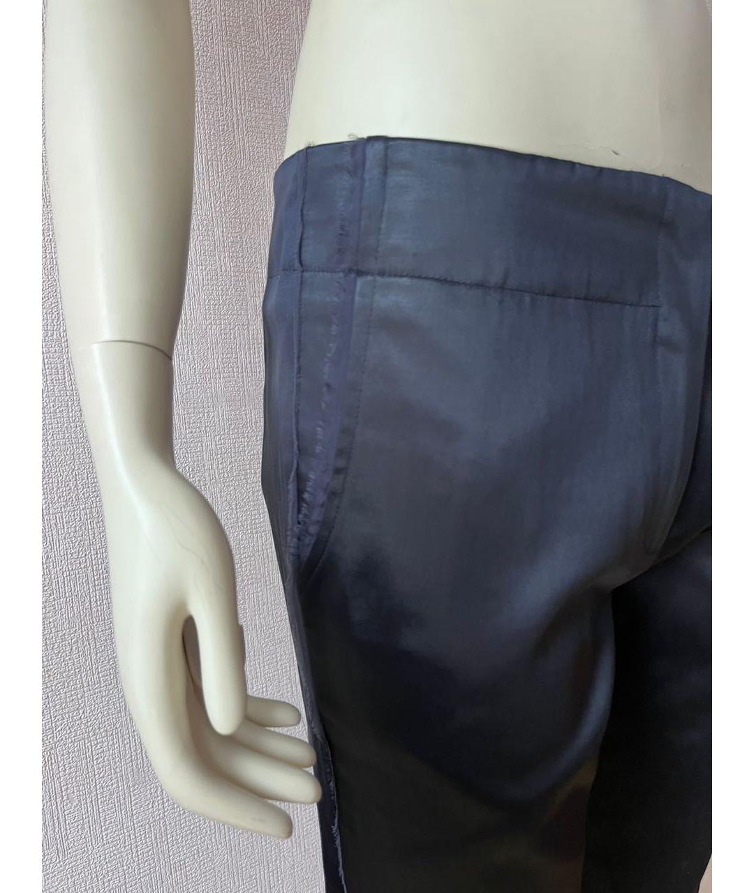 SHARON WAUCHOB Синие прямые брюки, фото 4
