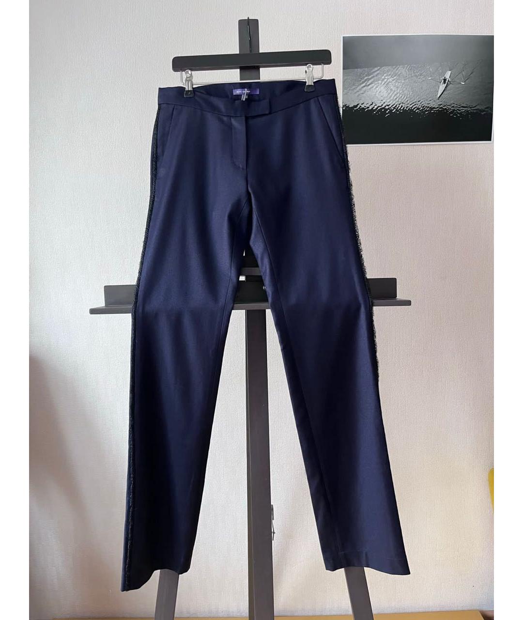 SHARON WAUCHOB Синие прямые брюки, фото 8