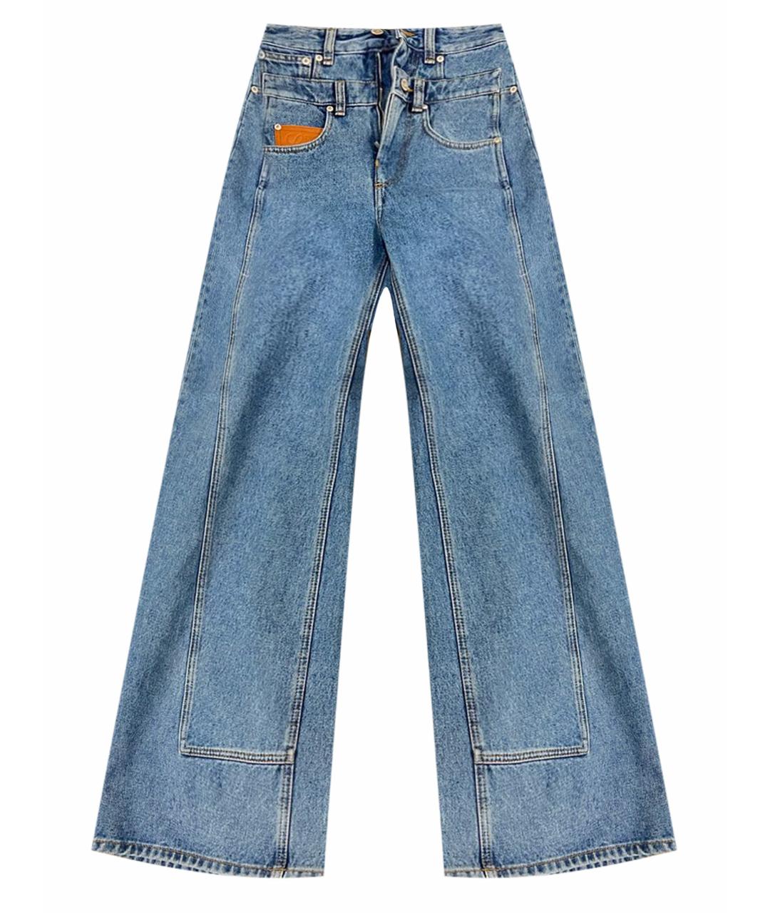 LOEWE Синие хлопковые прямые джинсы для женщин – купить в интернет ...