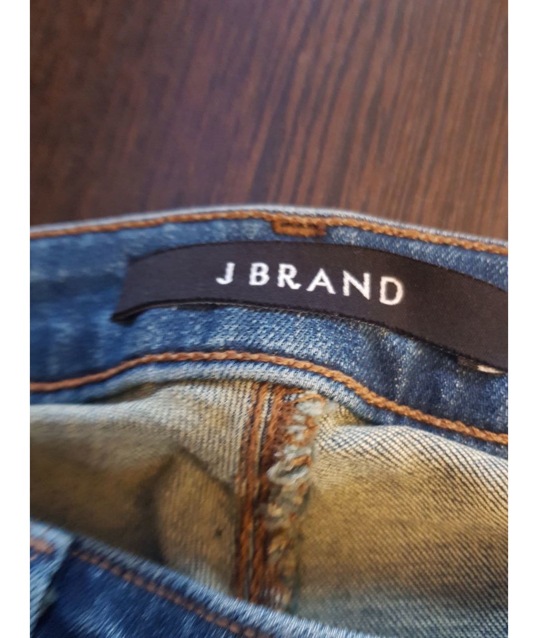 JBRAND Синие хлопко-эластановые джинсы клеш, фото 8