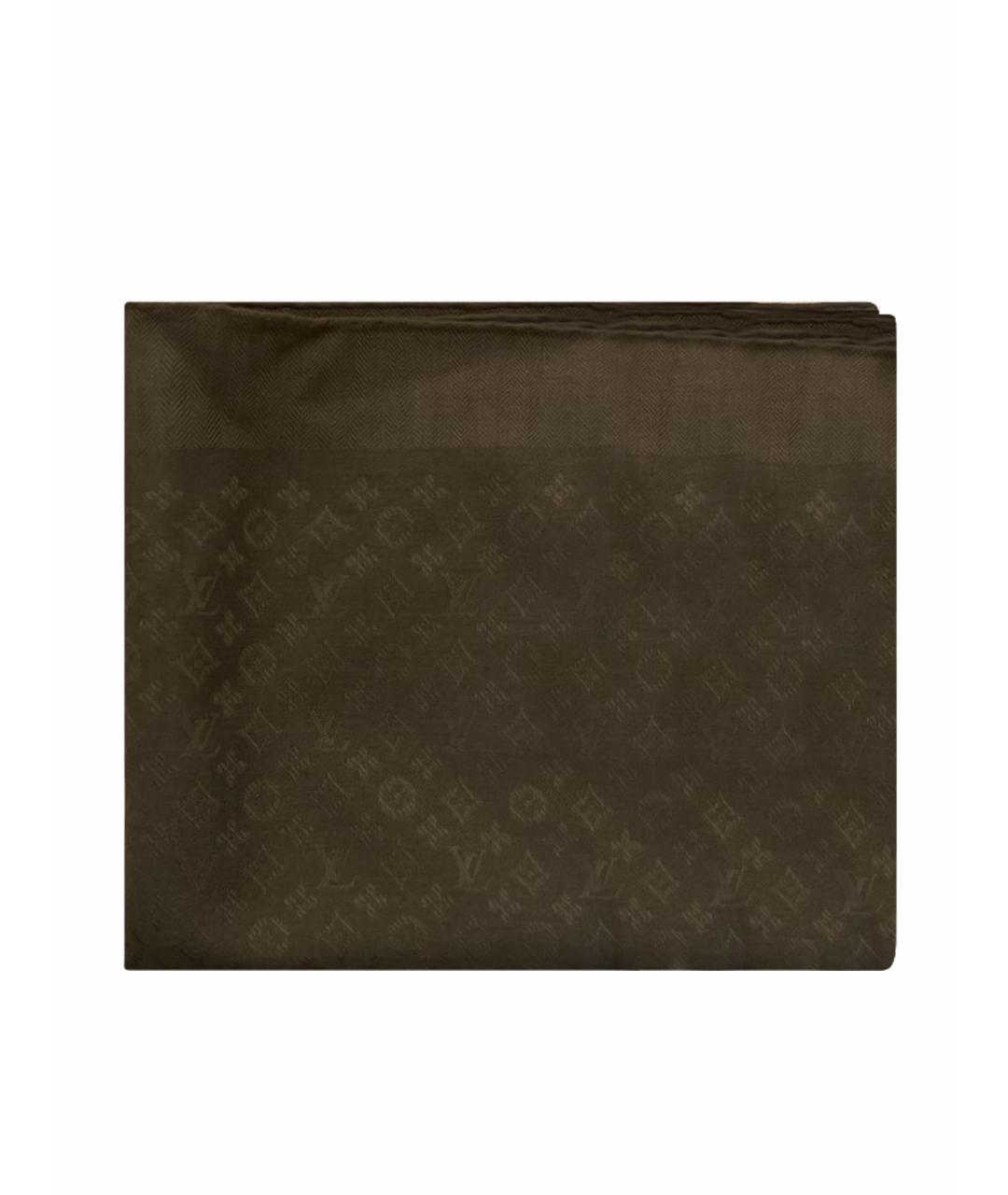 LOUIS VUITTON Хаки шарф, фото 1