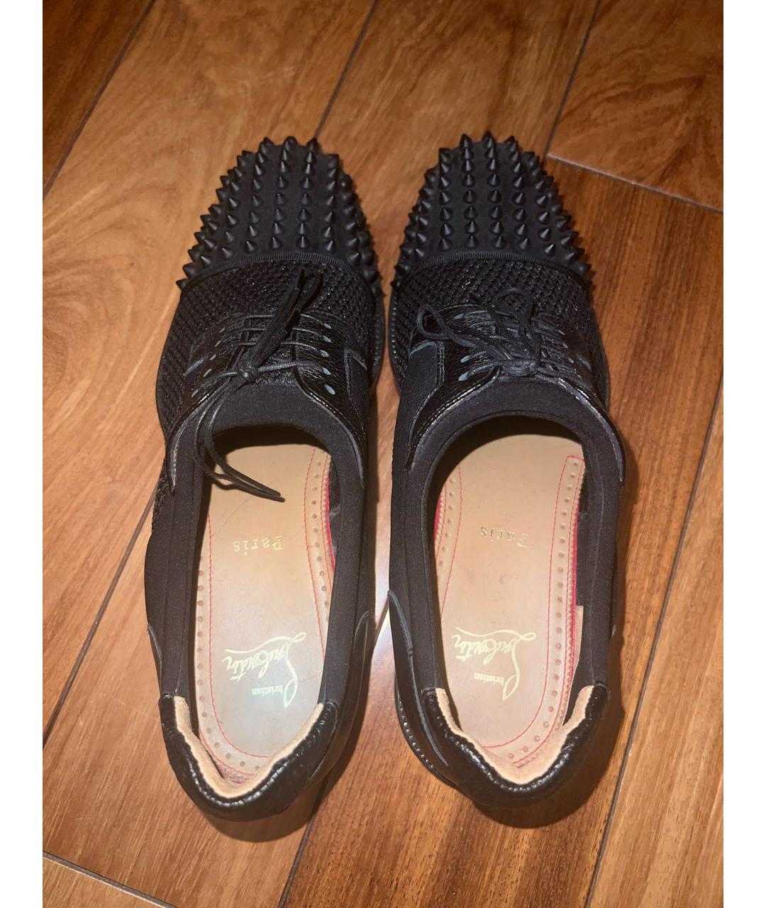 CHRISTIAN LOUBOUTIN Черные низкие ботинки, фото 3