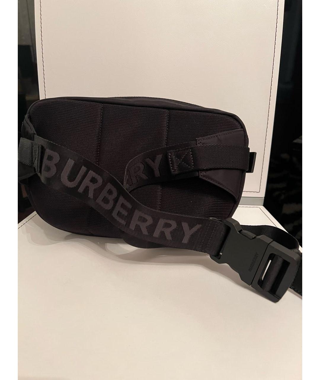 BURBERRY Черная поясная сумка, фото 3