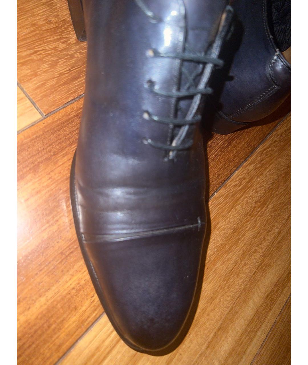 BERLUTI Темно-синие кожаные туфли, фото 5