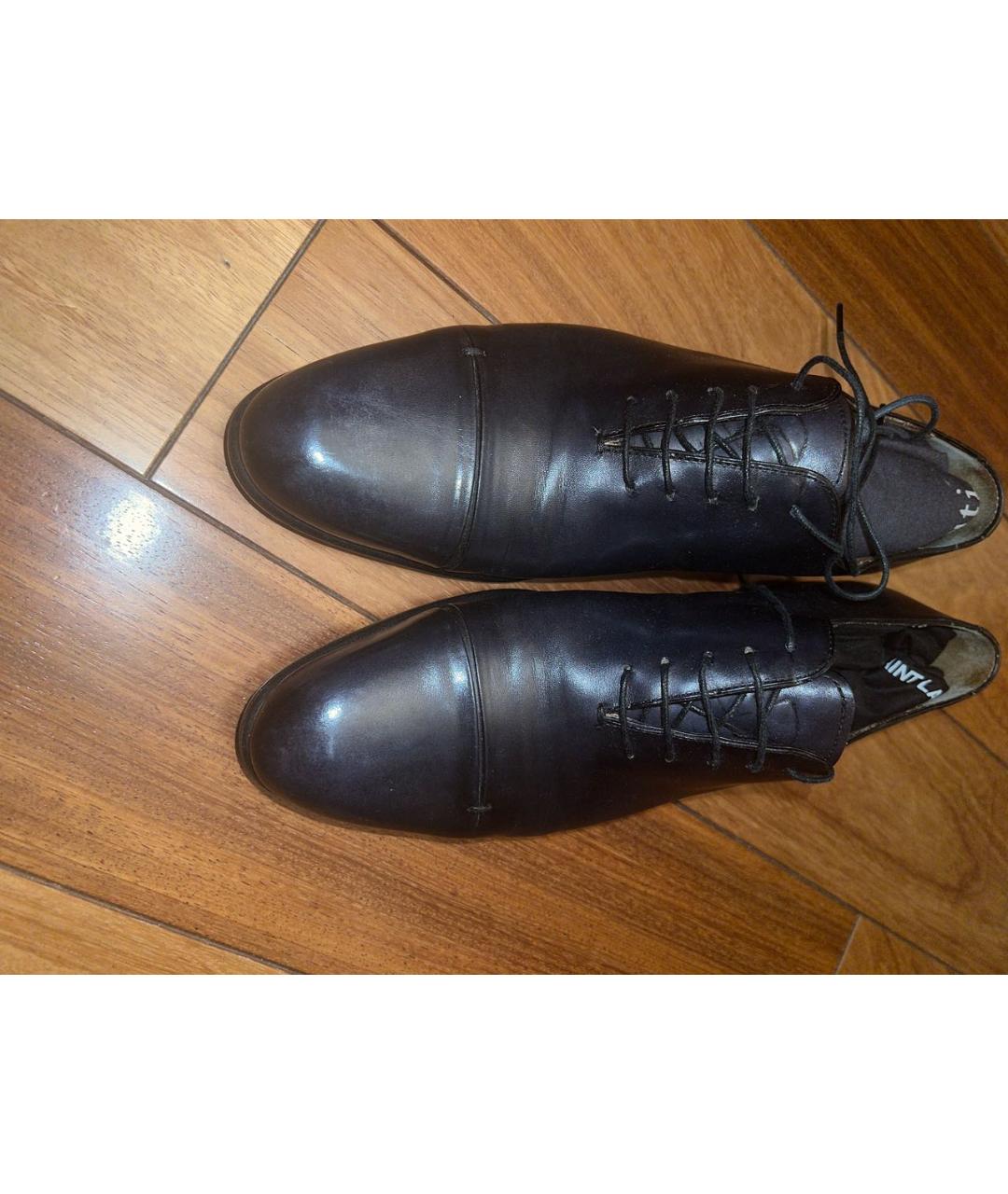 BERLUTI Темно-синие кожаные туфли, фото 2