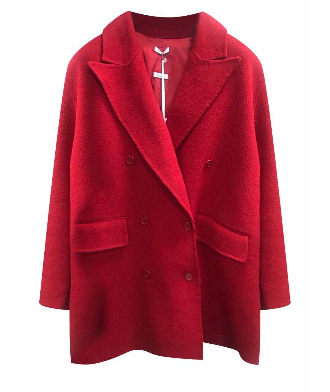 P.A.R.O.S.H. Красное шерстяное пальто, фото 1