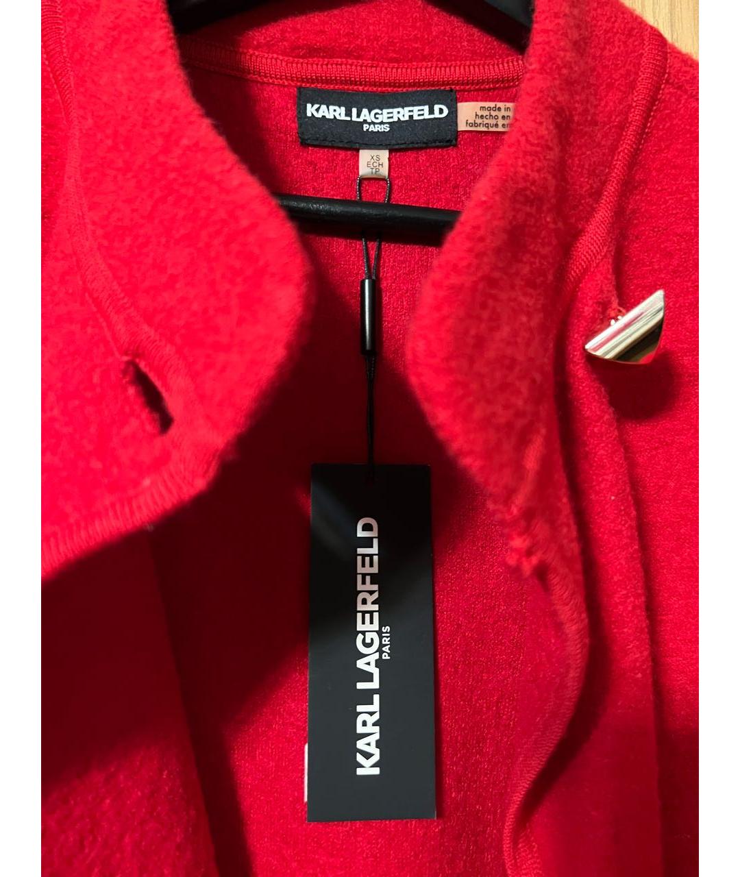 KARL LAGERFELD Красный шерстяной жакет/пиджак, фото 2
