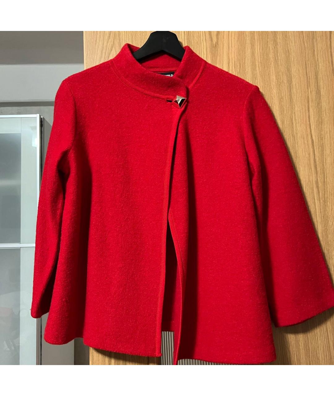 KARL LAGERFELD Красный шерстяной жакет/пиджак, фото 4