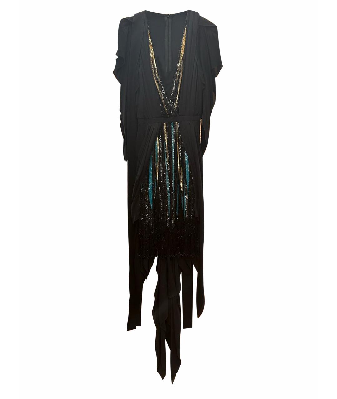 ELIE SAAB Черное шелковое вечернее платье, фото 1