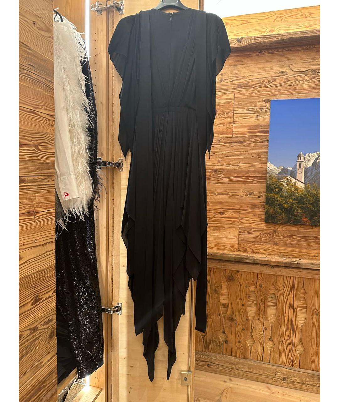 ELIE SAAB Черное шелковое вечернее платье, фото 2