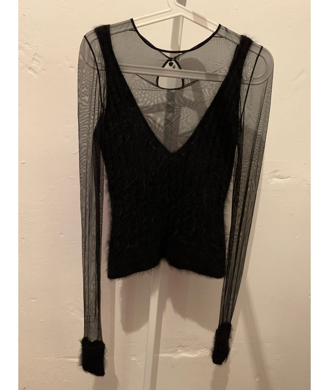CHANEL PRE-OWNED Черный шерстяной джемпер / свитер, фото 5