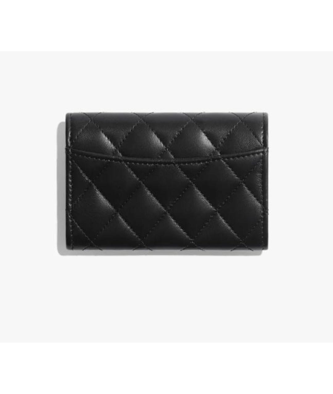 CHANEL Черная кожаная визитница, фото 2