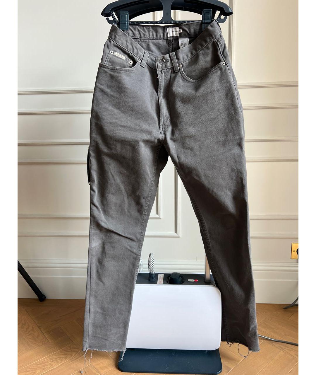 CALVIN KLEIN JEANS Серые прямые джинсы, фото 7