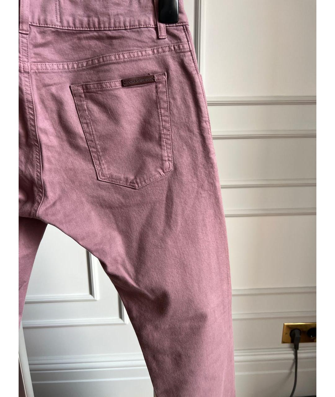 DOLCE&GABBANA Розовые джинсы скинни, фото 2