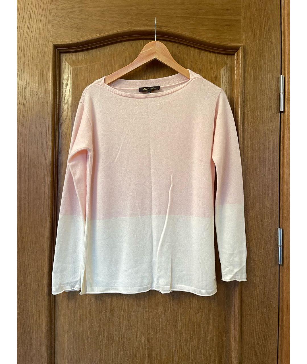 LORO PIANA Розовый кашемировый джемпер / свитер, фото 5