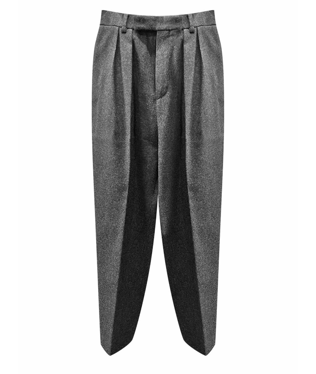 CELINE PRE-OWNED Серые шерстяные брюки узкие, фото 1