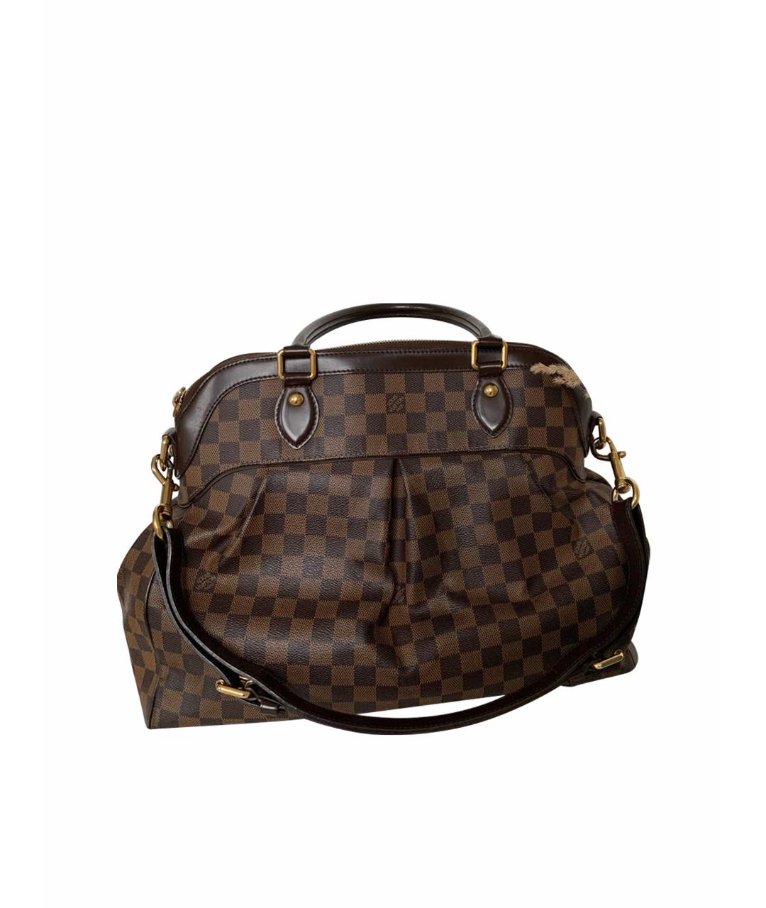 LOUIS VUITTON Коричневая кожаная сумка тоут, фото 1