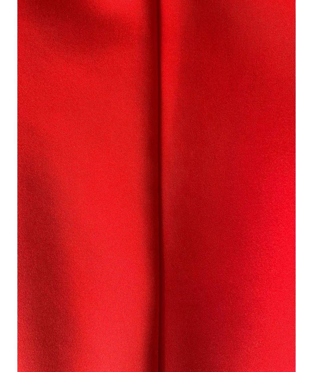 CALVIN KLEIN Красное полиэстеровое коктейльное платье, фото 4