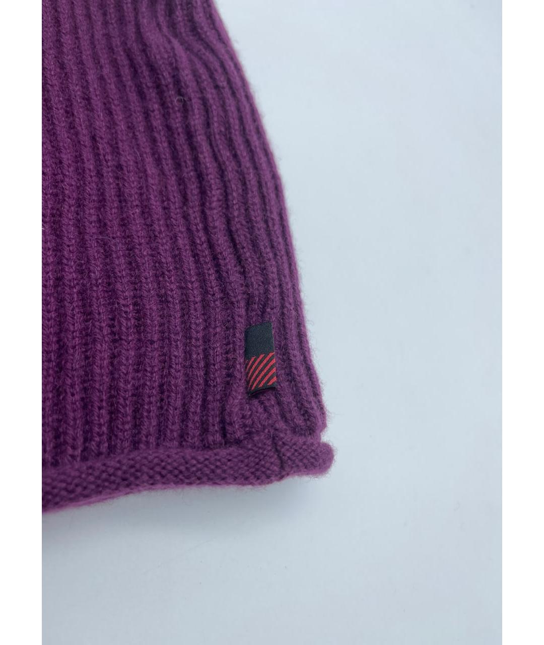 WOOLRICH Фиолетовая кашемировая шапка, фото 2