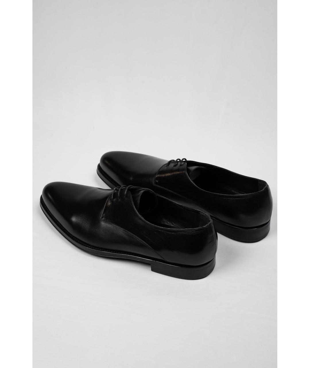 JIL SANDER Черные кожаные туфли, фото 4