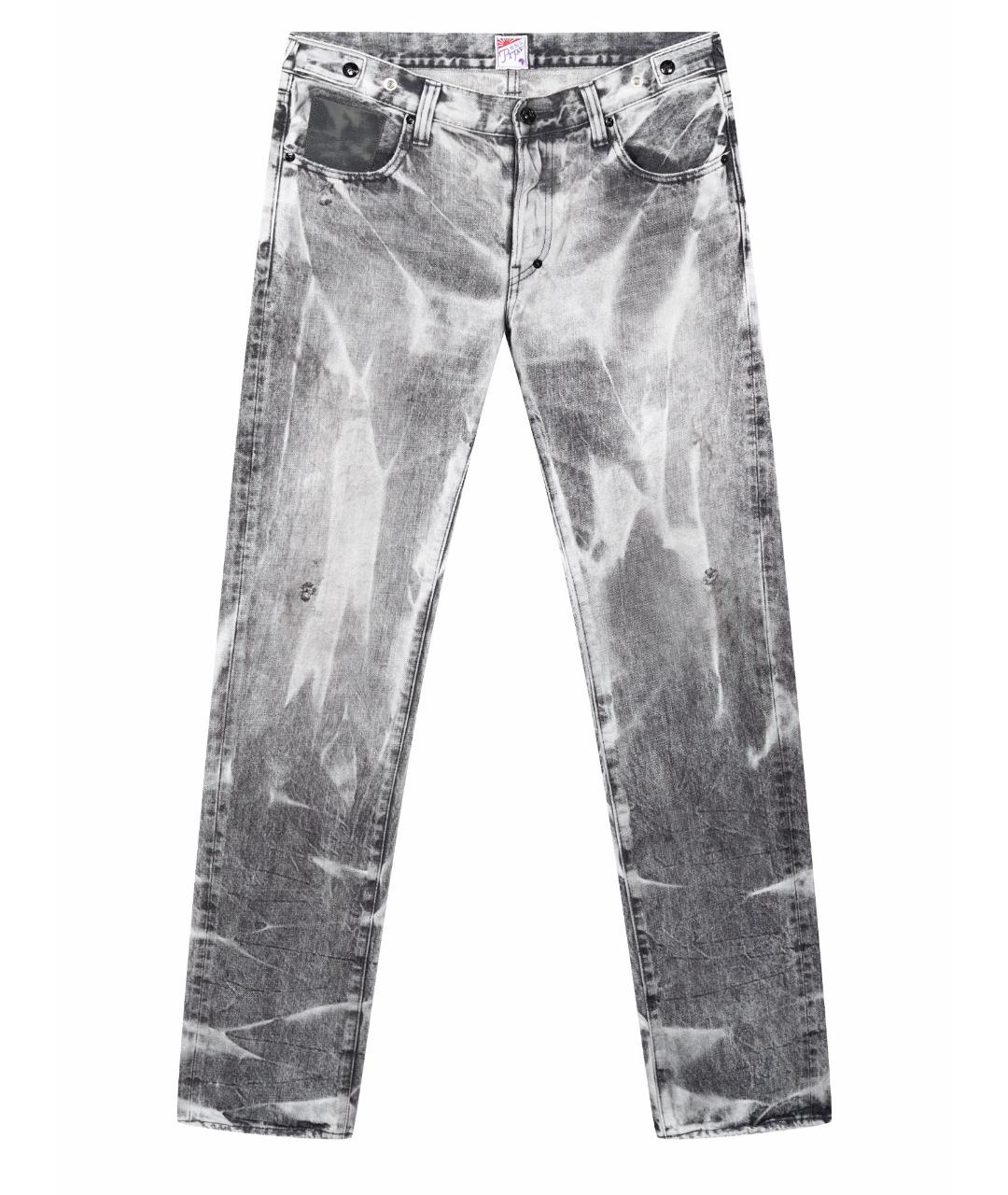 PRPS Серые хлопковые прямые джинсы, фото 1