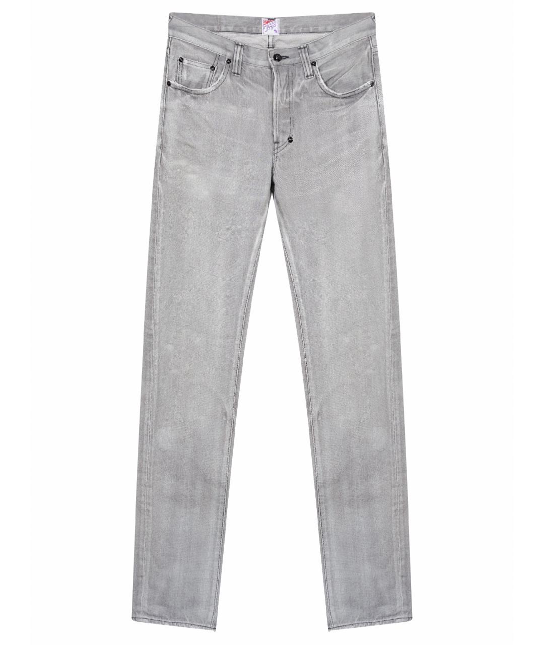 PRPS Серые хлопковые прямые джинсы, фото 1