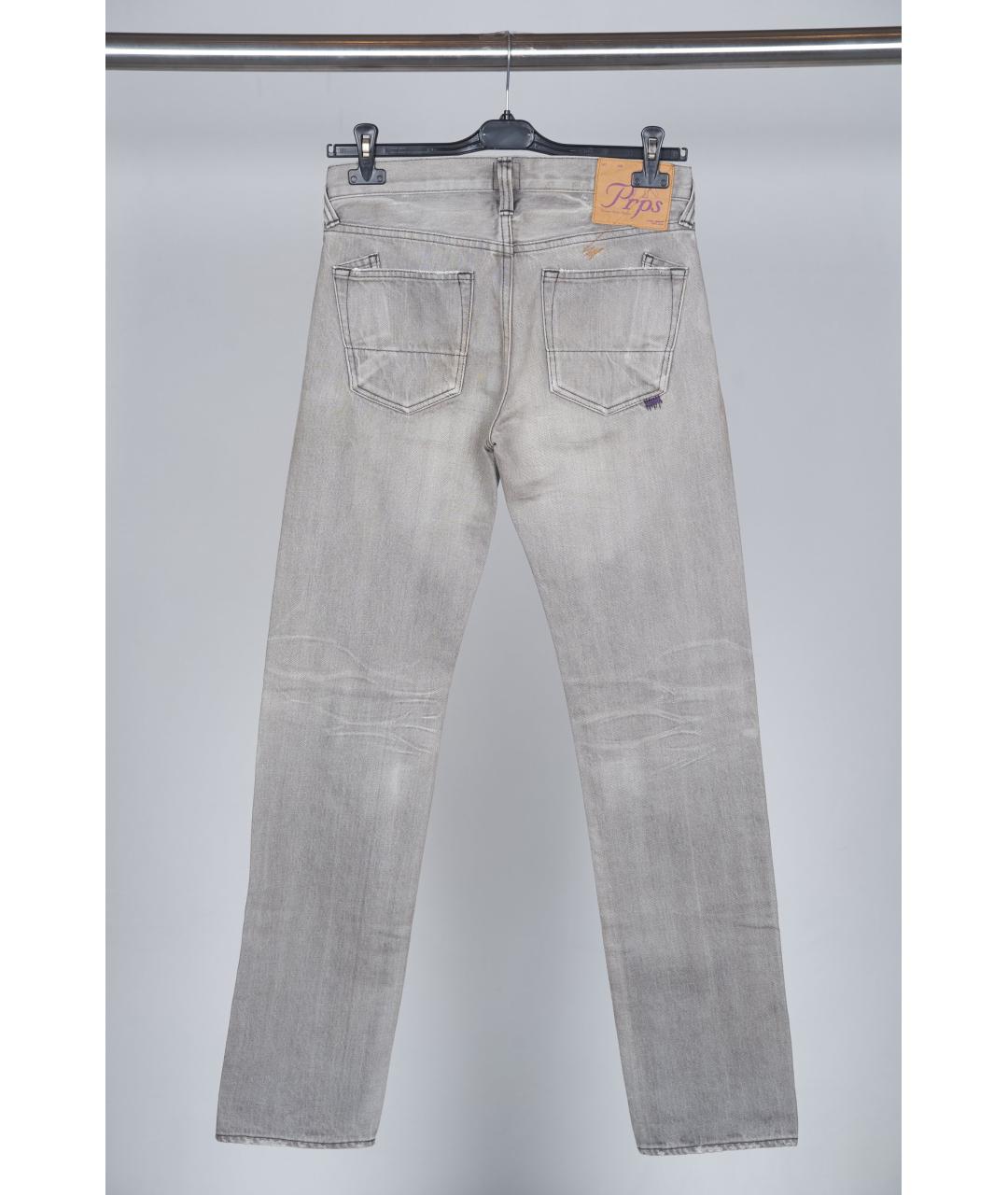 PRPS Серые хлопковые прямые джинсы, фото 2