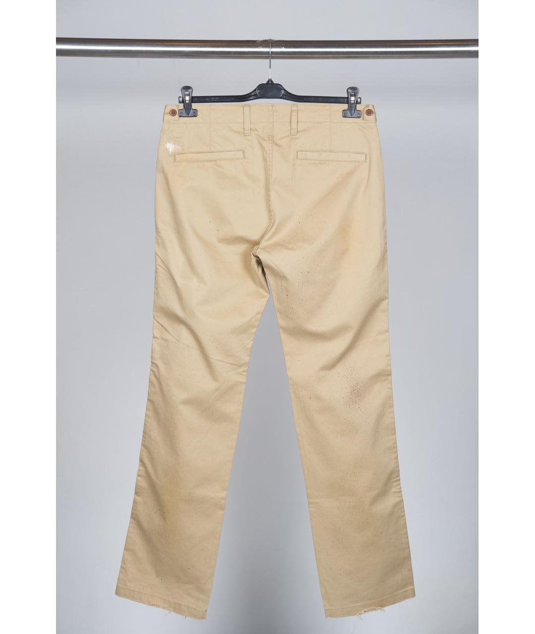 PRPS Бежевые хлопковые прямые джинсы, фото 2