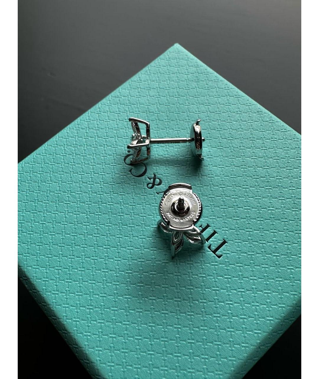 TIFFANY&CO Платиновые серьги, фото 5