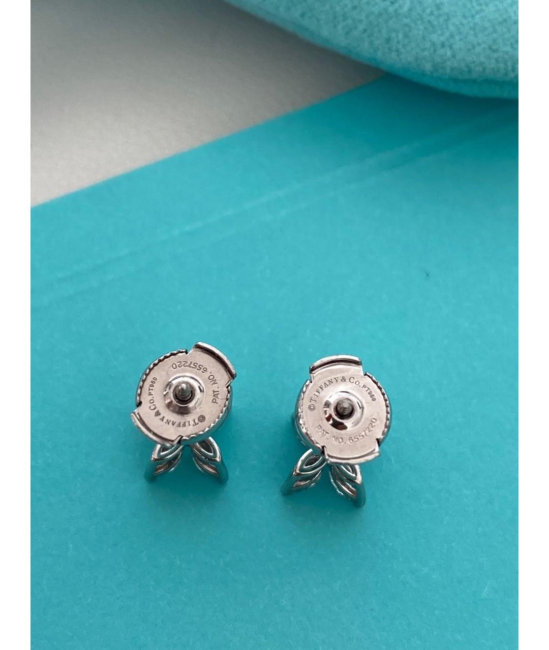 TIFFANY&CO Платиновые серьги, фото 2