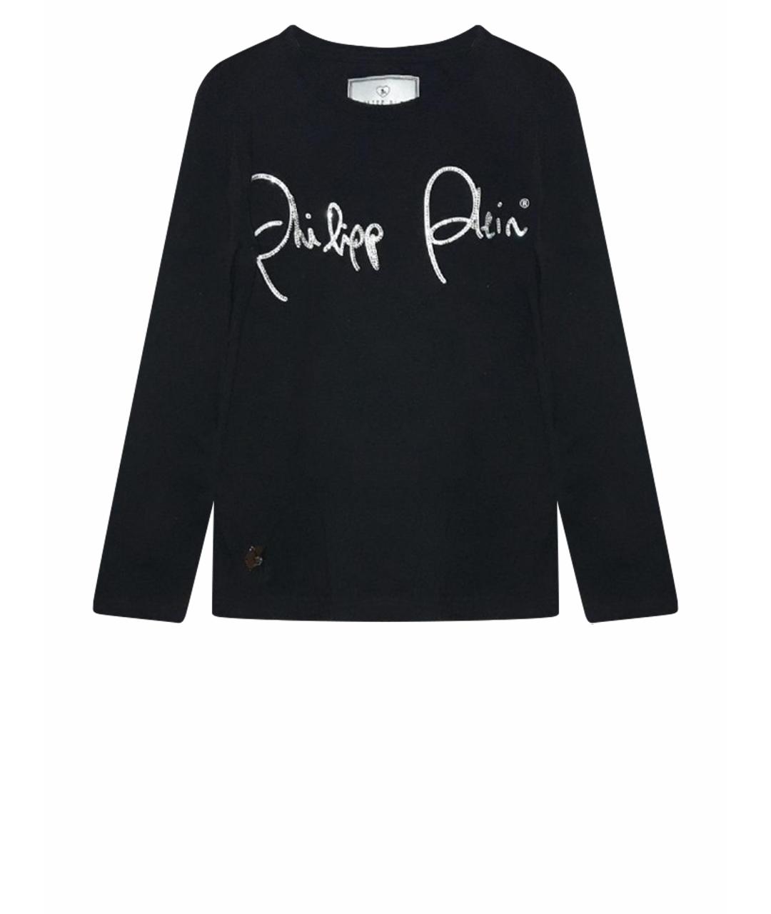 PHILIPP PLEIN JUNIOR Черный хлопковый детская футболка / топ, фото 1