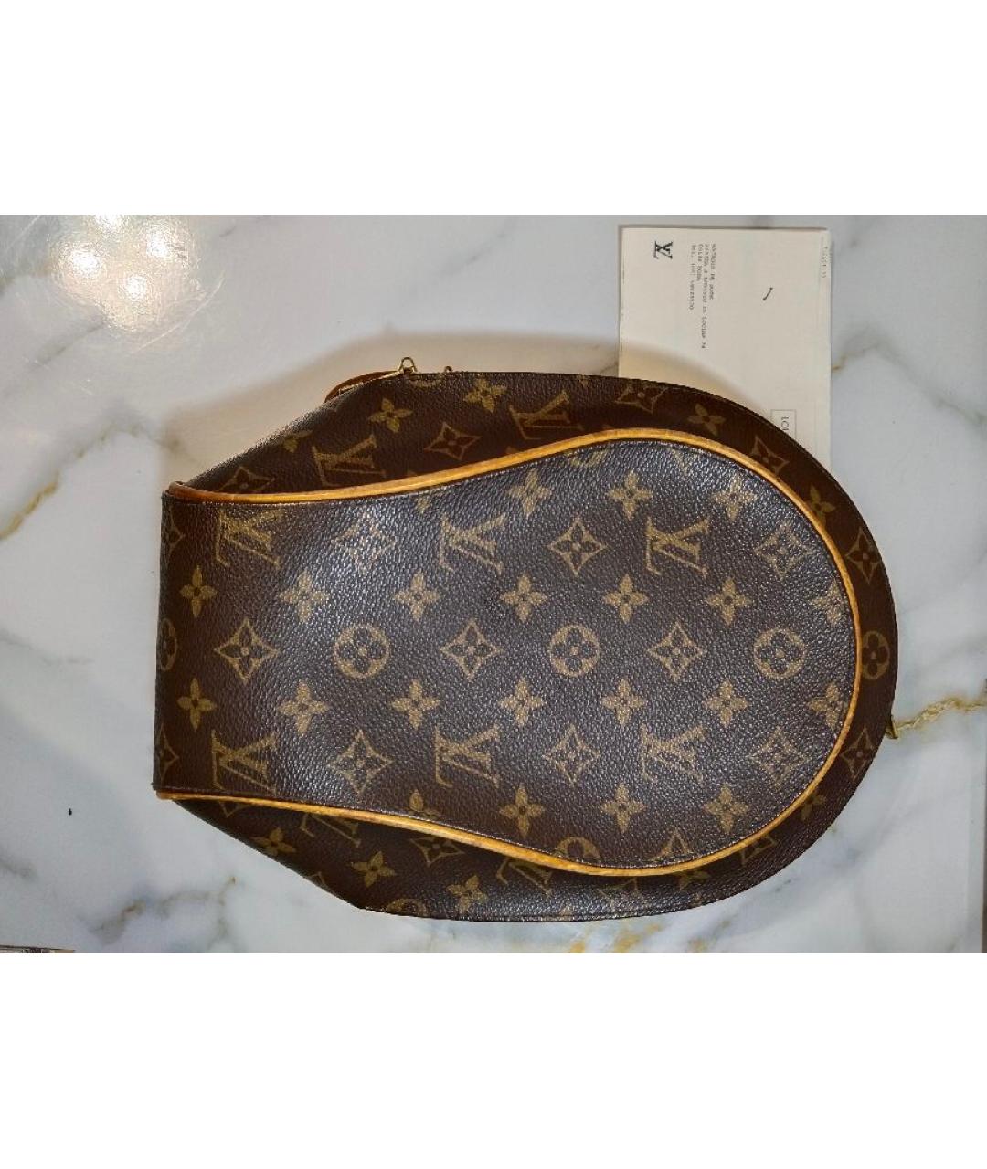 LOUIS VUITTON Коричневый кожаный рюкзак, фото 6