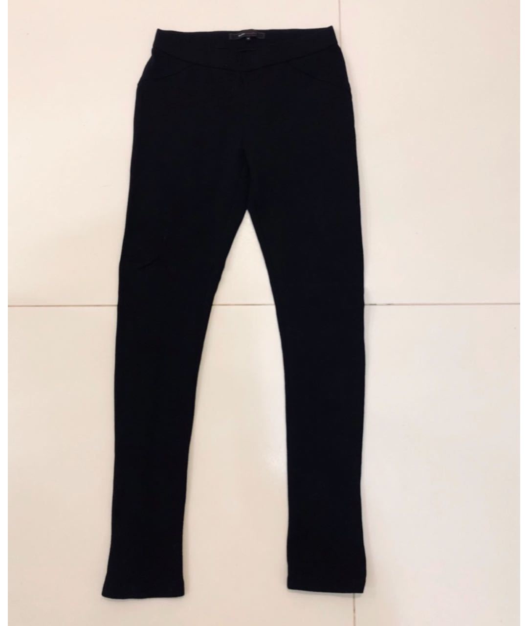 BCBG MAXAZRIA Черные вискозные брюки узкие, фото 6