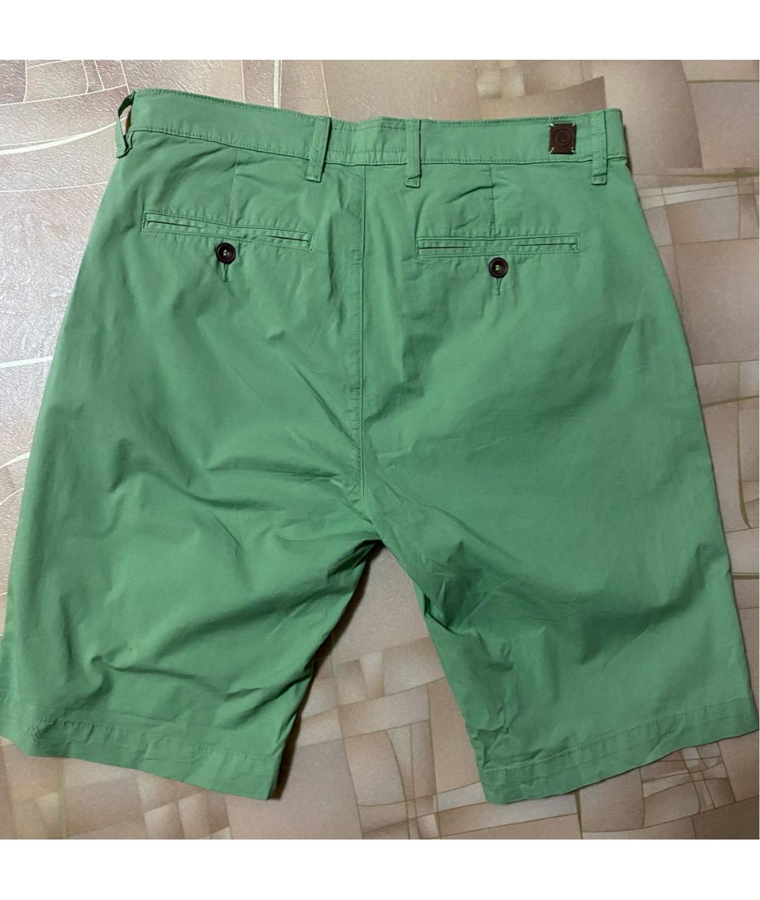 PIERRE CARDIN Зеленые хлопко-эластановые шорты, фото 2