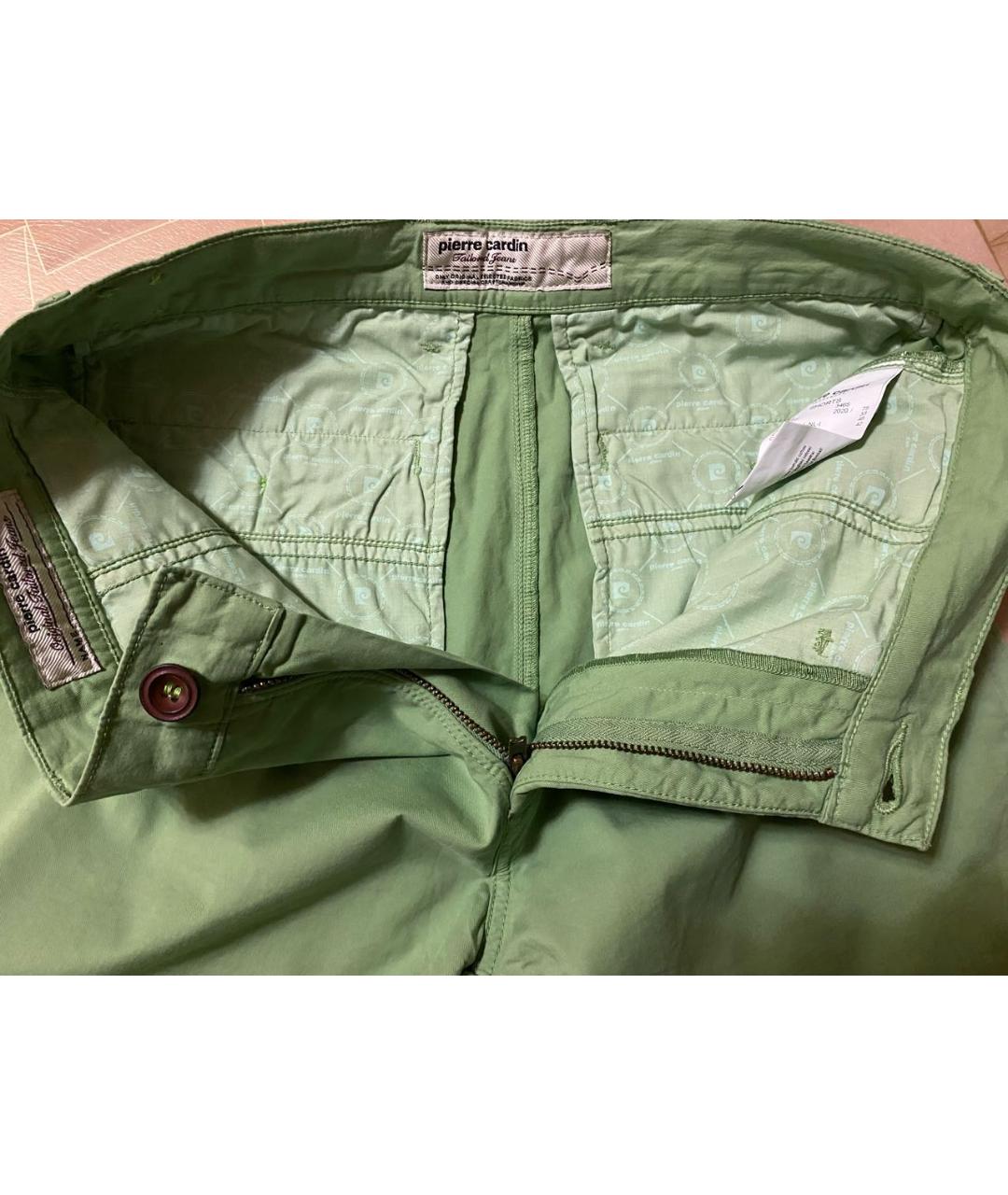PIERRE CARDIN Зеленые хлопко-эластановые шорты, фото 3