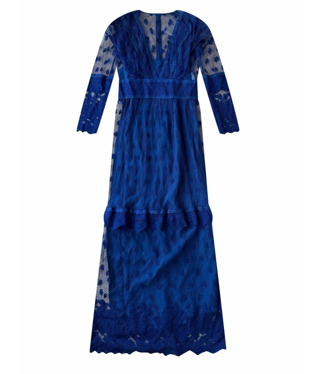 BURBERRY Темно-синее шелковое коктейльное платье, фото 1