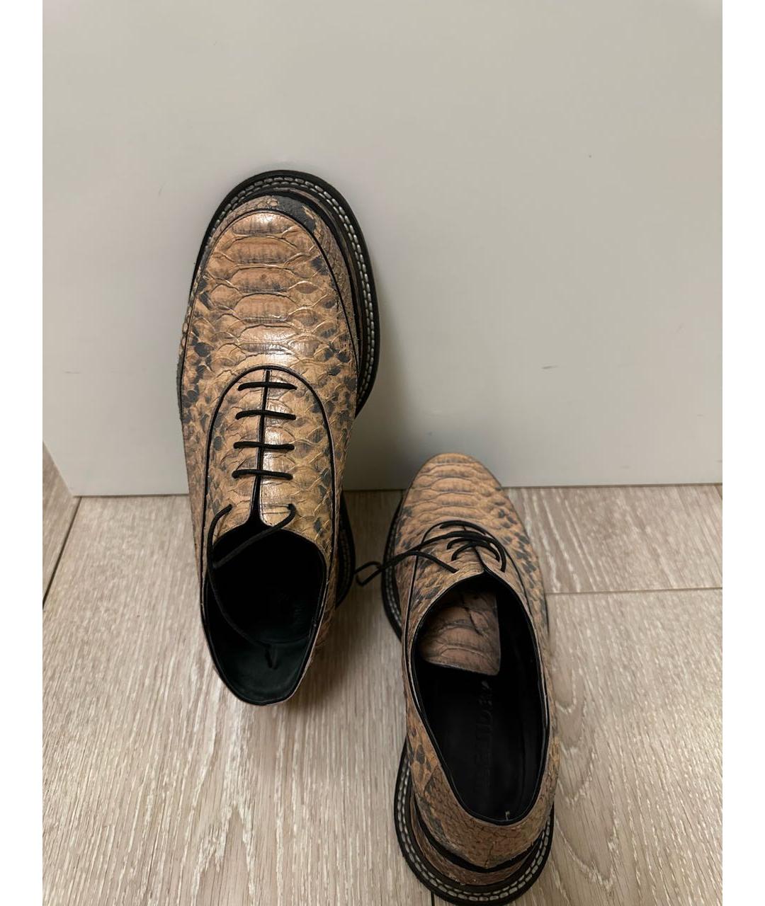 JIL SANDER Мульти ботинки из экзотической кожи, фото 3