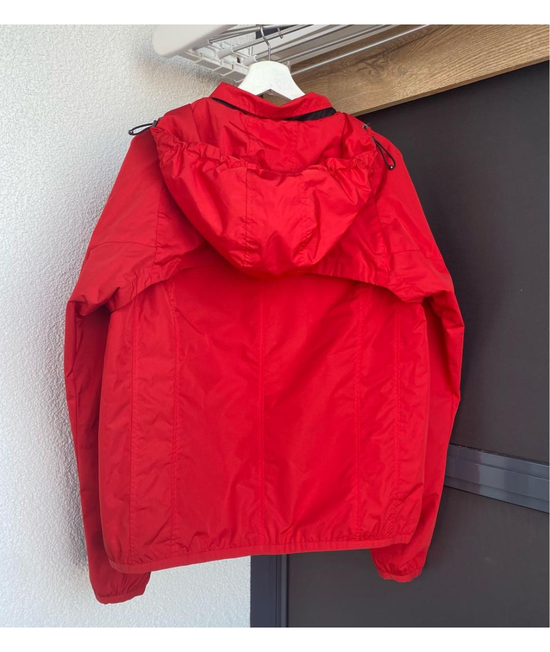 BIKKEMBERGS Красная полиэстеровая куртка, фото 2