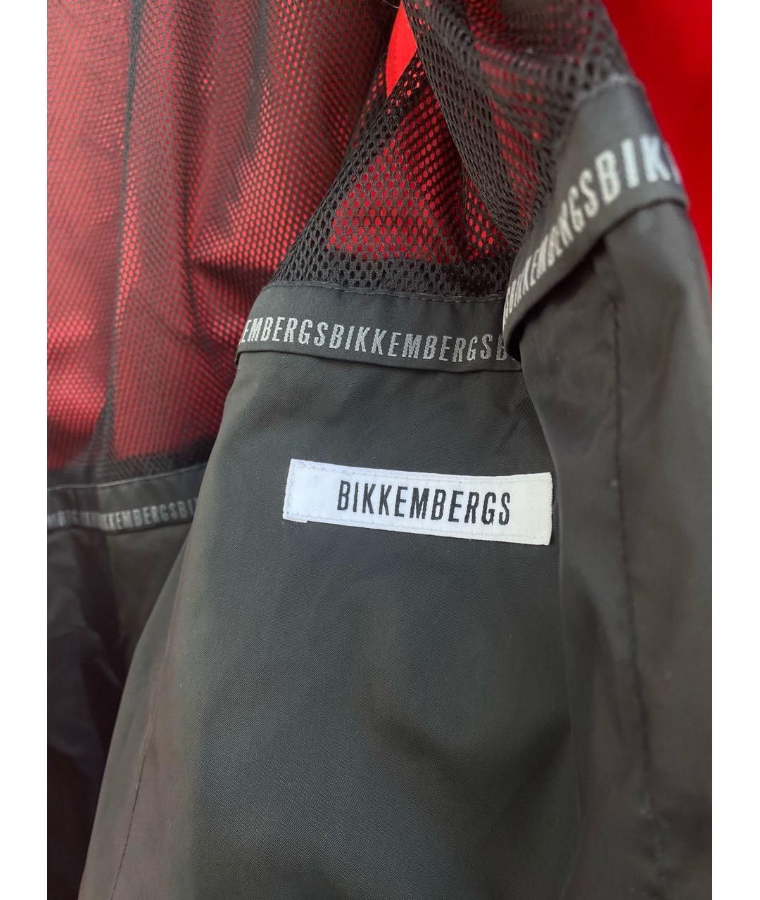 BIKKEMBERGS Красная полиэстеровая куртка, фото 3