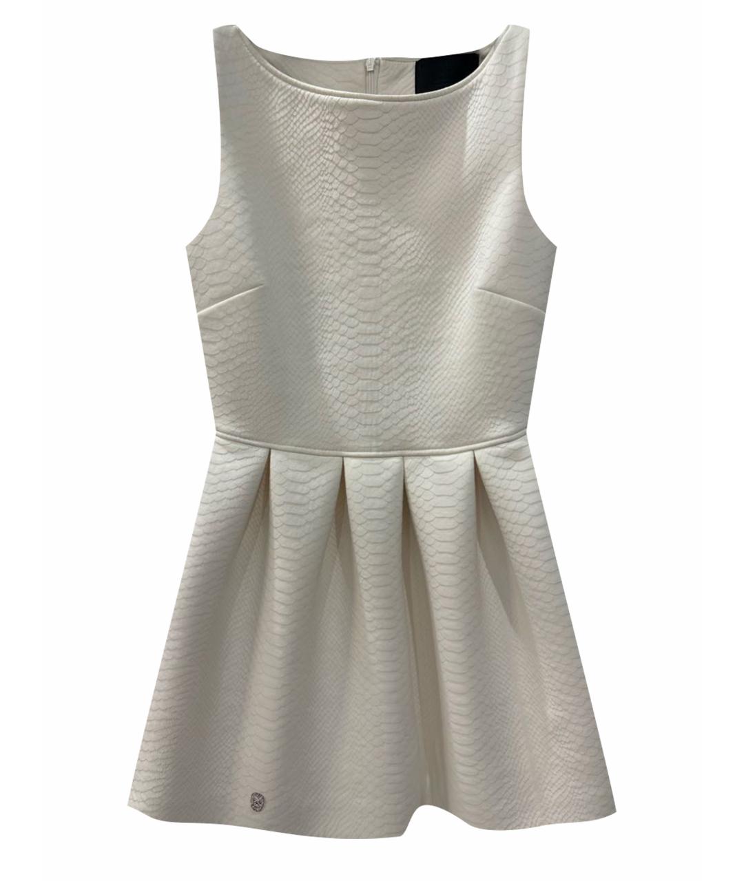 PHILIPP PLEIN Белое полиэстеровое коктейльное платье, фото 1