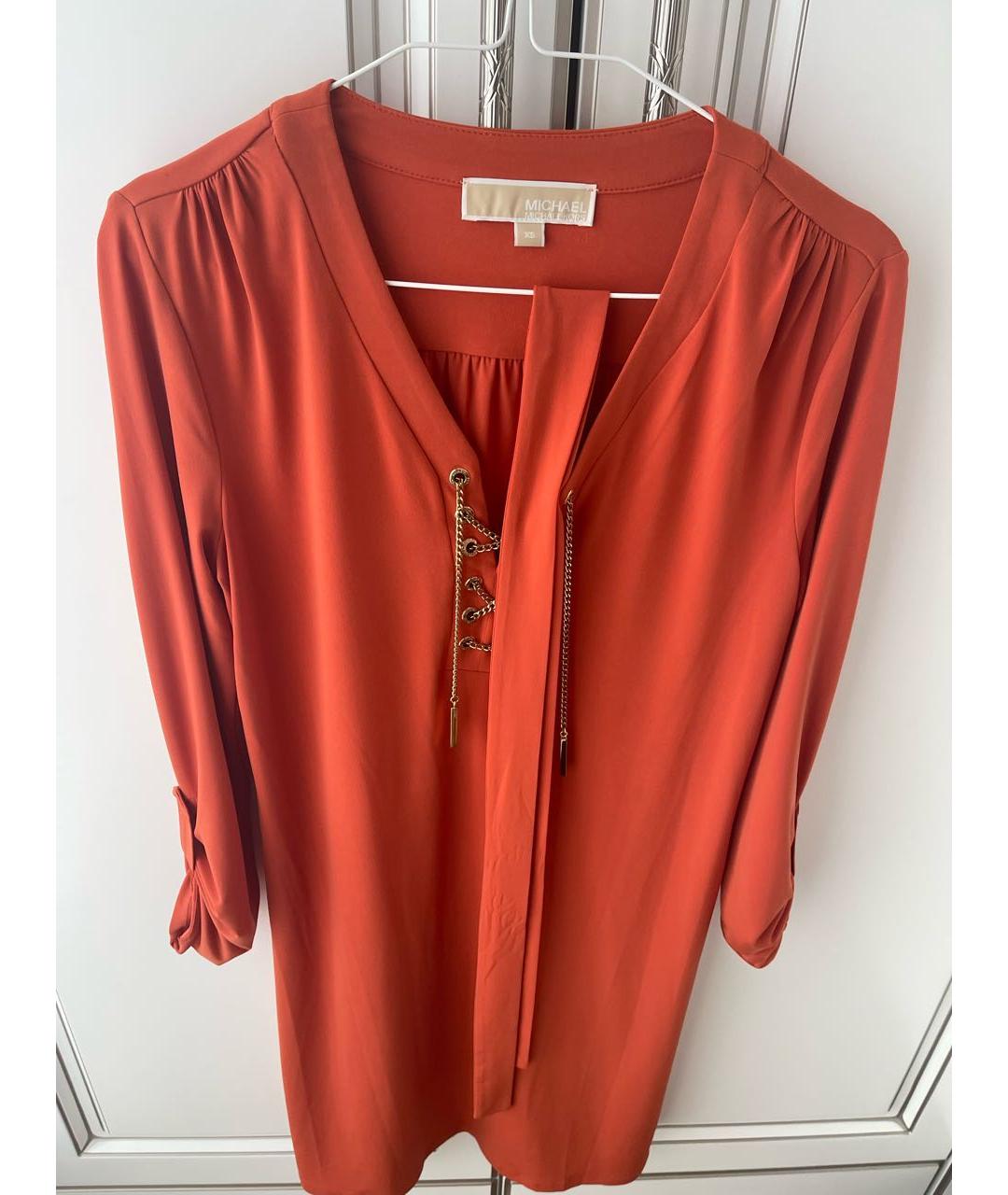 MICHAEL KORS Оранжевое повседневное платье, фото 6