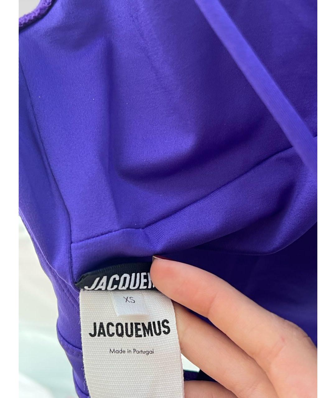 JACQUEMUS Фиолетовый полиэстеровый купальник, фото 5