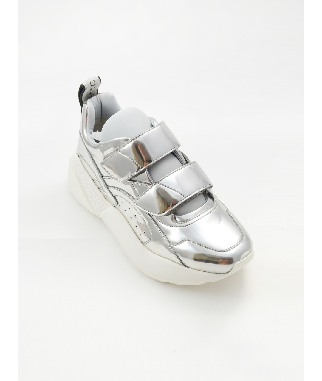 STELLA MCCARTNEY Серебряные кроссовки из искусственной кожи, фото 2