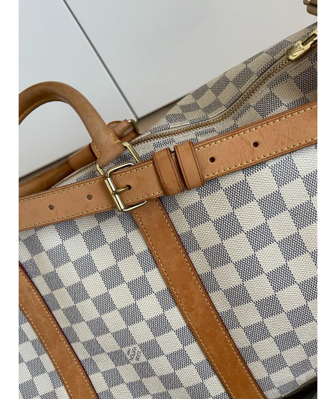 LOUIS VUITTON Белая дорожная/спортивная сумка, фото 7
