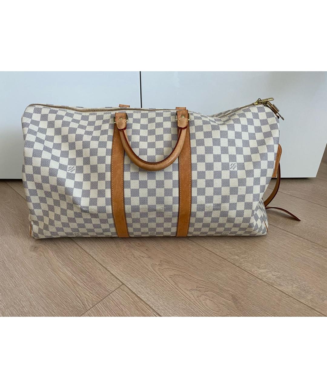 LOUIS VUITTON Белая дорожная/спортивная сумка, фото 2